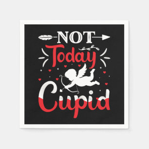 Nicht heute Cupido Lustiger Valentinstag Serviette