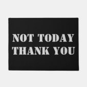 nicht heute danke, Haustür Fußmatte (Vorderseite)