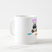 Nicht heute: Embrace die Panda Vibes Kaffeetasse (Vorderseite Links)