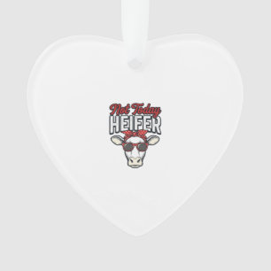 Nicht heute Färse Lustige Kuh Vintage Vektor Desig Ornament