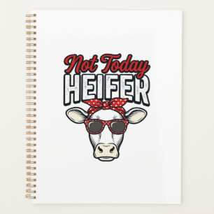 Nicht heute Färse Lustige Kuh Vintage Vektor Desig Planer