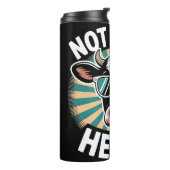 Nicht heute Färse Thermosbecher (Nach links gedreht)