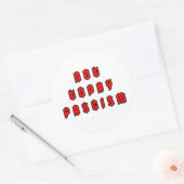 Nicht heute Faschismus Runder Aufkleber (Umschlag)