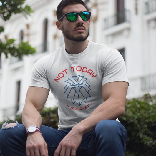 Nicht heute, Faschist - Geometrisches AdlerShirt Tri-Blend Shirt