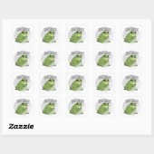 Nicht heute Frosch Aufkleber Süß verärgerter Frosc (Blatt)