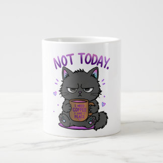 Nicht heute Grumpy Cat Kaffeeliebhaber Süße Lustig Jumbo-Tasse