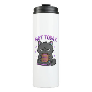 Nicht heute Grumpy Cat Kaffeeliebhaber Süße Lustig Thermosbecher