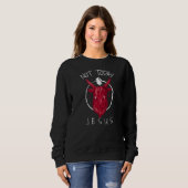 Nicht heute Jesus Satan Meme Sweatshirt (Vorne ganz)