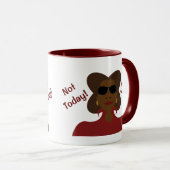 Nicht heute Kaffee-Tasse Tasse (VorderseiteRechts)