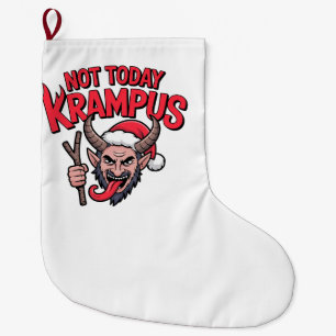 Nicht heute Krampus Lustiges Weihnachten Böser Kra Großer Weihnachtsstrumpf