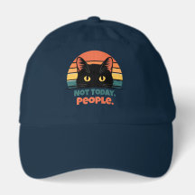 Nicht heute Leute Katzen-Hoodie – Lustiger Introve