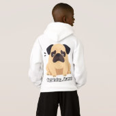 Nicht heute Mensch - Funny Mops Meme T-Shirt Hoodie (Schwarz voll)