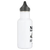 Nicht heute, nicht morgen - Schlaflose Katze Edelstahlflasche (Links)