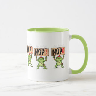 Nicht heute! Nope Frosch Aufkleber Tasse
