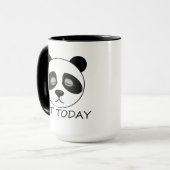 Nicht heute Panda Tasse (Vorderseite Links)