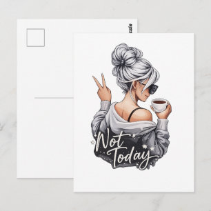 Nicht heute postkarte