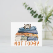 Nicht heute postkarte (Stehend Vorderseite)