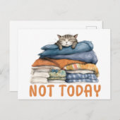 Nicht heute postkarte (Vorne/Hinten)