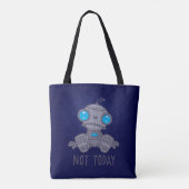 Nicht heute Sad Robot Tasche (Rückseite)