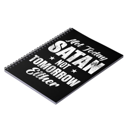 Nicht heute Satan auch nicht morgen Notizblock (Linke Seite)