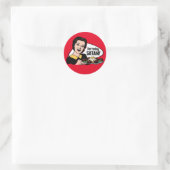 Nicht heute Satan Aufkleber (Tasche)