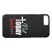 Nicht heute Satan Case-Mate iPhone Hülle (Rückseite (Horizontal))