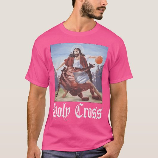 Nicht heute Satan Jesus Crossover Basketball Heili T-Shirt (Vorderseite)