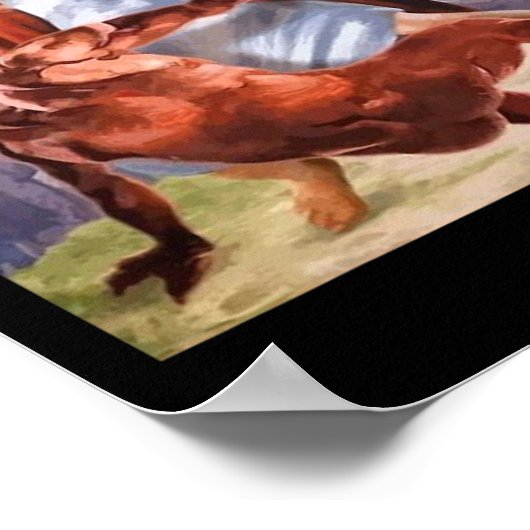 Nicht heute Satan Jesus Crossover Bysketbyll Fun M Poster (Ecke)