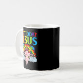 Nicht heute Satan Jesus gegen Satan in Basketball  Kaffeetasse (Vorderseite Links)