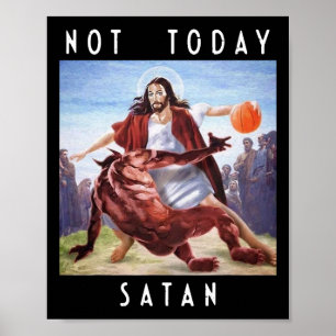 Nicht heute Satan Jesus Vs Satan in Bysketbyll Poster