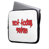 Nicht heute Satan Laptopschutzhülle (Vorderseite Links)