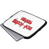 Nicht heute Satan Laptopschutzhülle (Vorne Knopf)