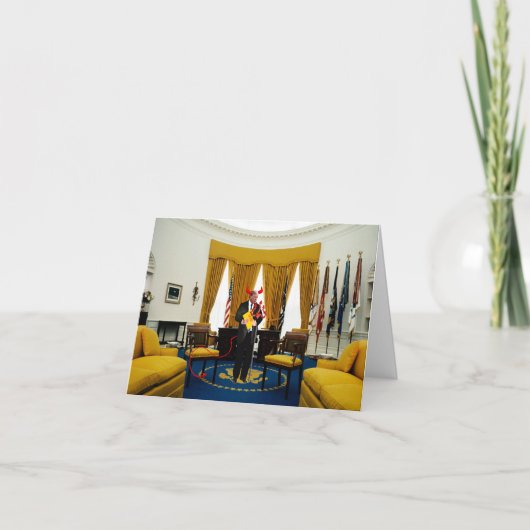 Nicht heute, Satan Note Card (Vorderseite)