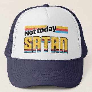 Nicht heute Satan Retro Truckerkappe