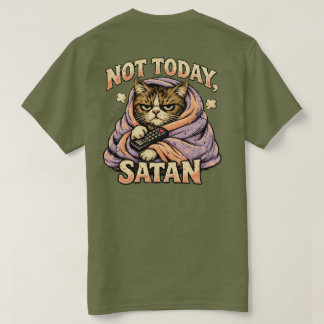 „Nicht heute Satan“ Sassy Cat Design T-Shirt