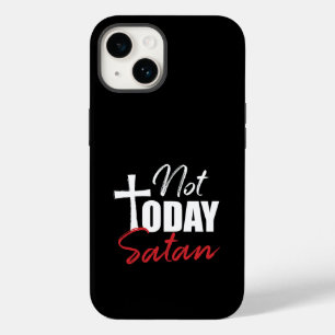 Nicht heute Satan Schwarz  Case-Mate iPhone 14 Hülle