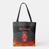 Nicht heute Satan-Tragetasche Tasche (Rückseite)