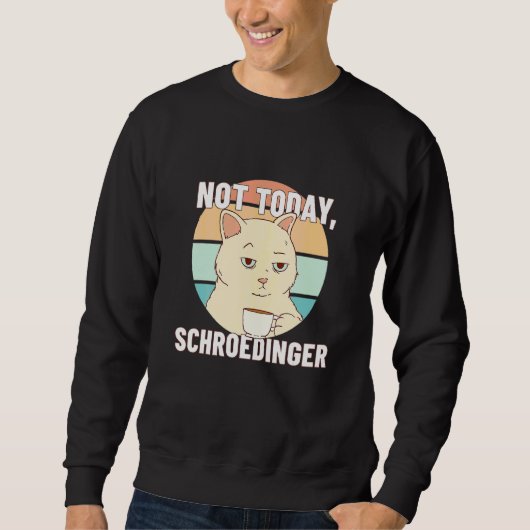 Nicht heute Schroedingers Experiment Schr Dingers Sweatshirt (Vorderseite)