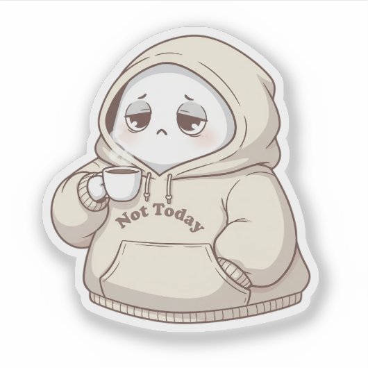 Nicht heute Sticker (Vorderseite)