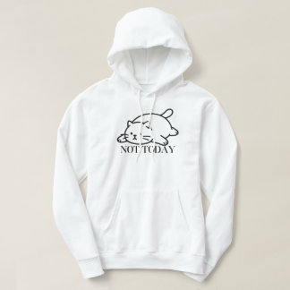 Nicht heute Süße Faulheitskatzenstimmung Hoodie