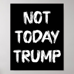 Nicht heute Trump Verteidigt die Demokratie, nicht Poster