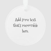 Nicht heute übersehen ist es Quishmassen Niedlich  Ornament (Rückseite)