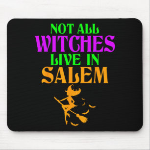 Nicht Hexen leben in Salem Halloween Lustige Besen Mousepad