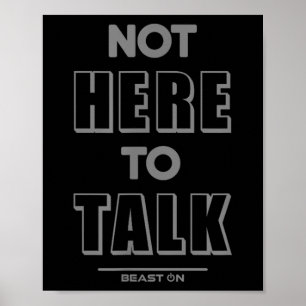 Nicht hier, um in G lustige Gym-Motivationssprüche Poster