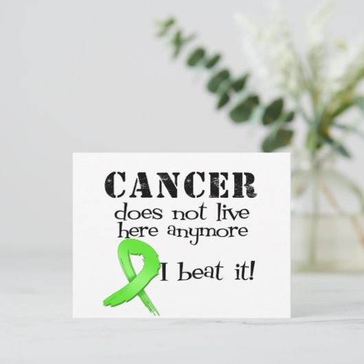 Nicht-Hodgins-Lymphom lebt hier nicht mehr Postkarte (Stehend Vorderseite)