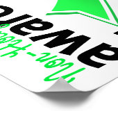 Nicht-Hodgkin-Lymphom-Bewusstsein 5 Poster (Ecke)