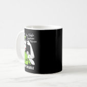 Nicht-hodgkin-Lymphom Krieger Unzerbrechliches Bew Kaffeetasse (Vorderseite Links)