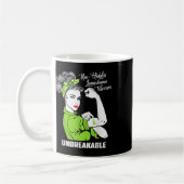 Nicht-hodgkin-Lymphom Krieger Unzerbrechliches Bew Kaffeetasse (Links)