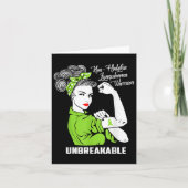 Nicht-hodgkin-Lymphom Krieger Unzerbrechliches Bew Karte (Vorderseite)