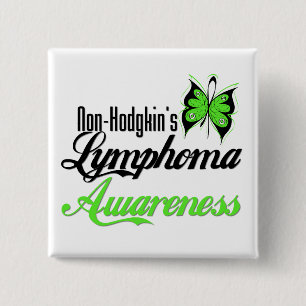 Nicht Hodgkins Lymphom-Bewusstseins-Schmetterling Button